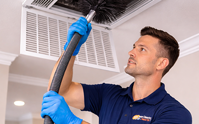 Air vent cleaning service air duct and vent cleaning project