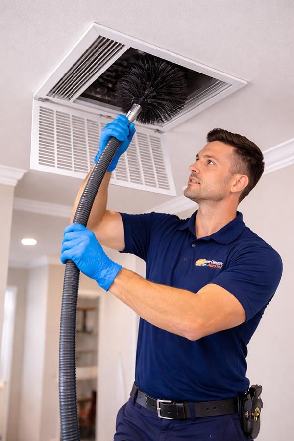 Detailed air vent cleaning result air vent cleaning close-up service