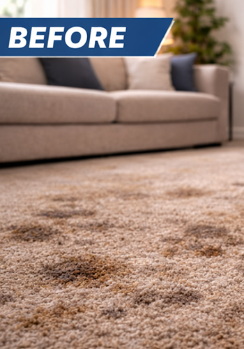 Before carpet cleaning result carpet before professional cleaning